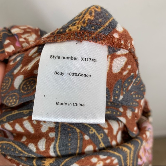 XIRENA PAXTYN COTTON BOHEMIAN PRINTED PANT SZ XS - Picture 9 of 9